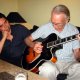 <p>Johnny humbly dshowing us how it's done after the North Wales Jazz Guitar weekend in Wrexham, August 2002</p>