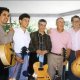 <p>At the New Jersey Jazz Society Picnic, Waterloo Village, 1996</p>
<p>(Frank Vignola, Jimmy Bruno, Bucky Pizzarelli, Tal Farlow)</p>